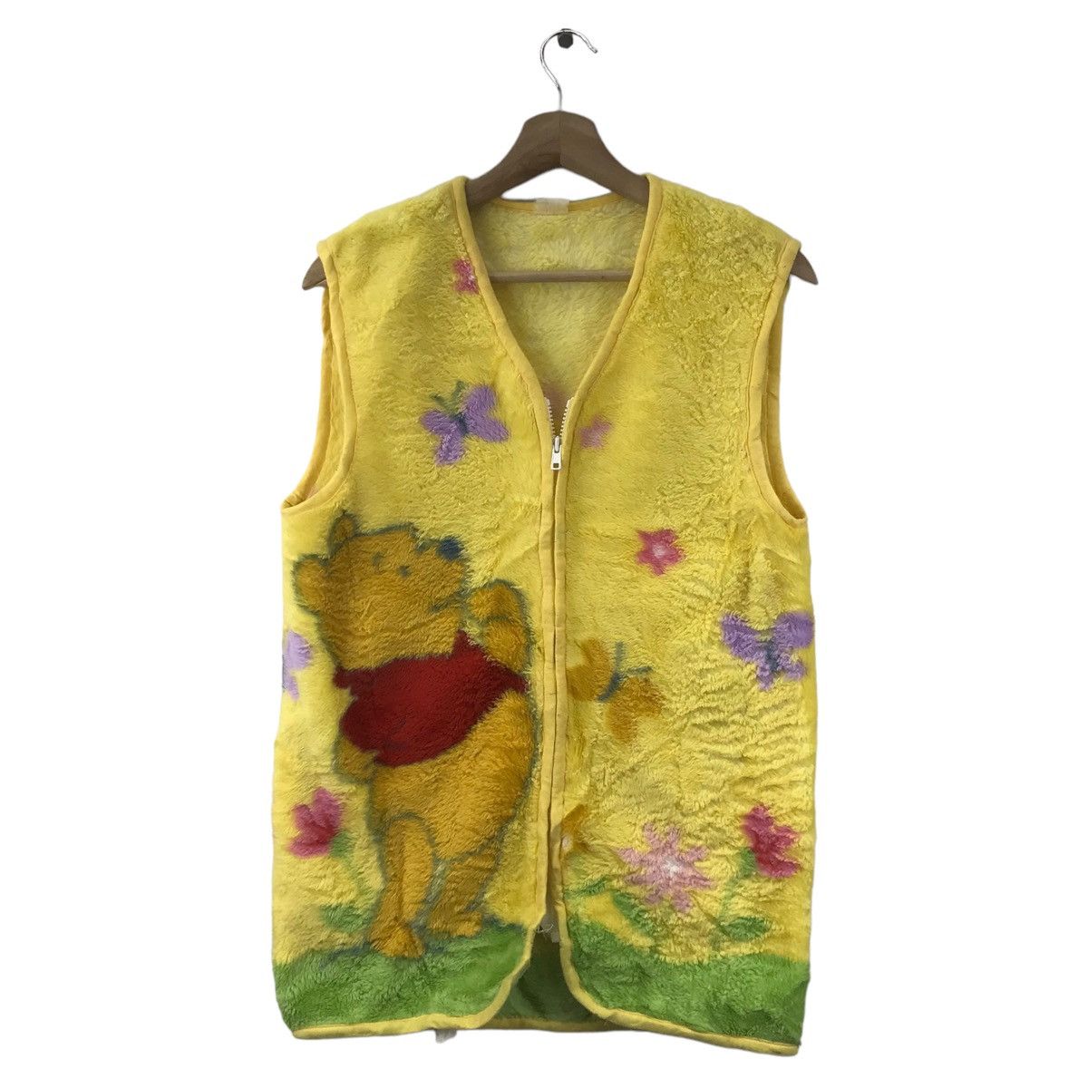 Disney WINNIE POOH DISNEY Cartoon Animation Sherpa Vest Long Fleece Size US S / EU 44-46 / 1 - 1 Thumbnail