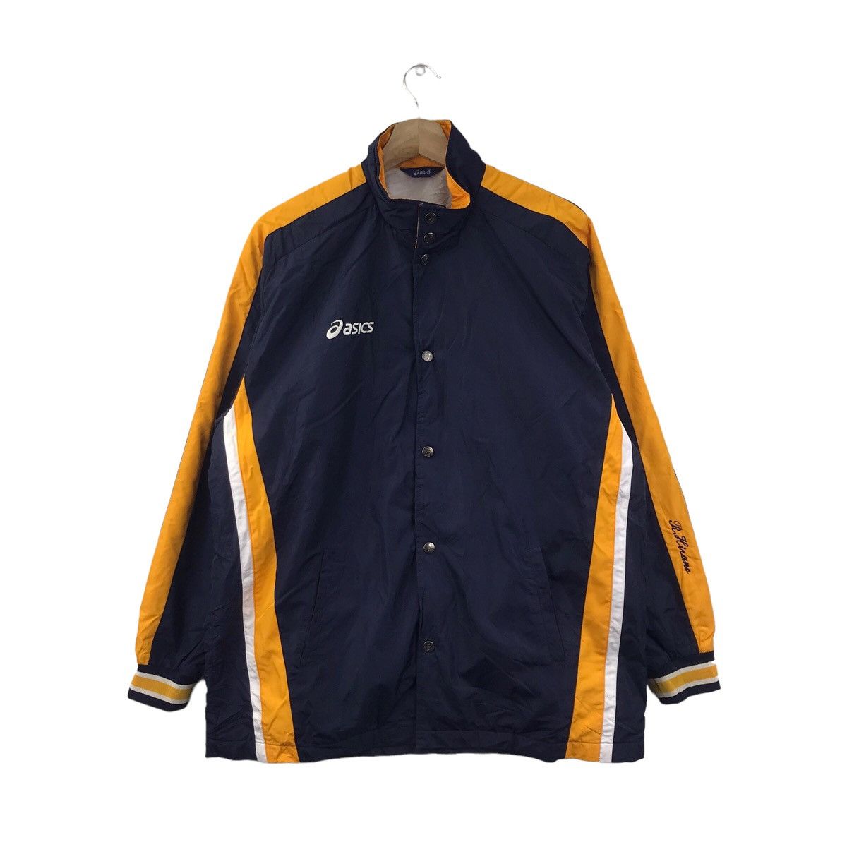 Asics ASICS SPORT SEIBUDAI Full Zipper Windbreaker Jacket Size US XL / EU 56 / 4 - 3 Thumbnail