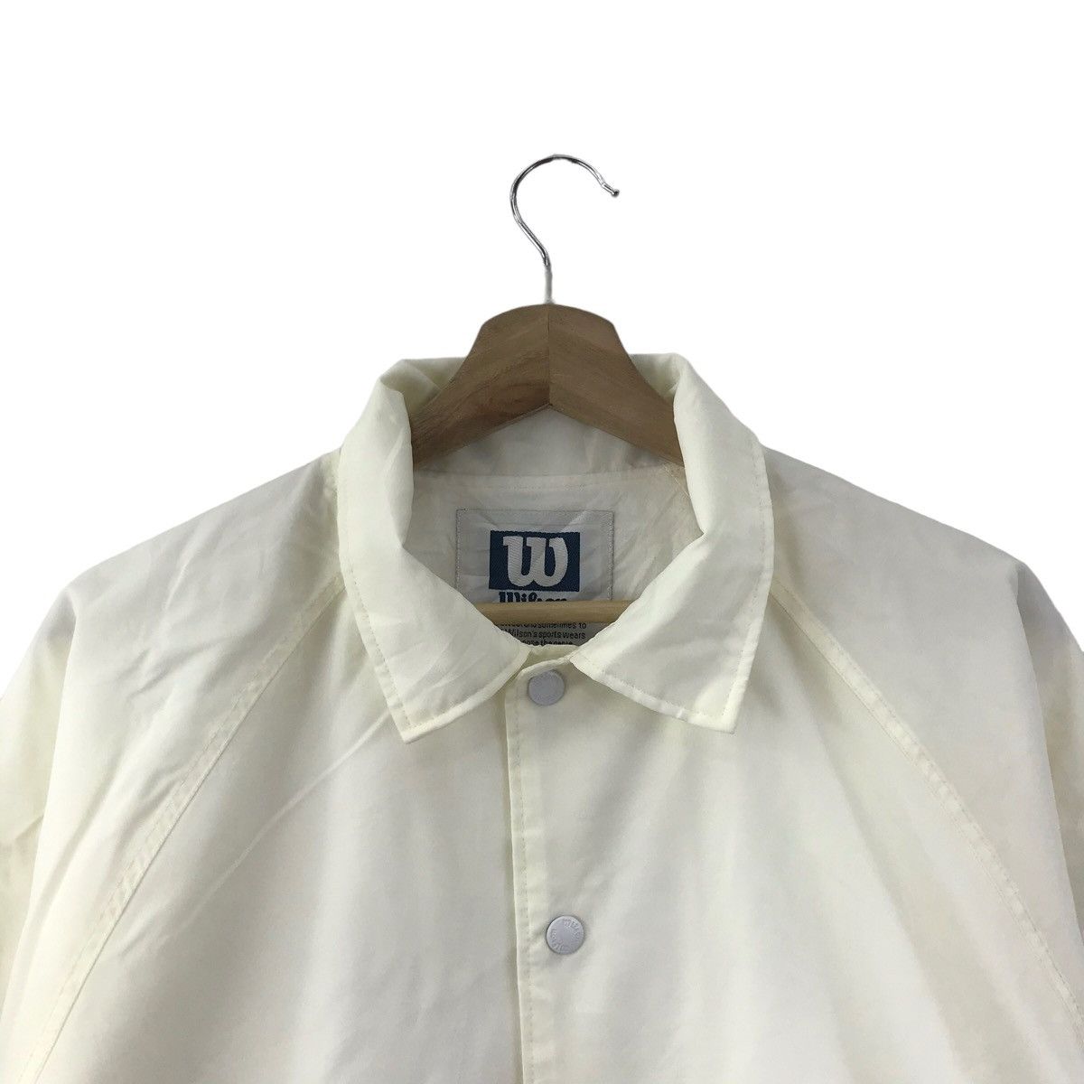 Wilson WILSON A.D.V Staff Windbreaker White Button Up Bomber Jacket Size US M / EU 48-50 / 2 - 4 Thumbnail