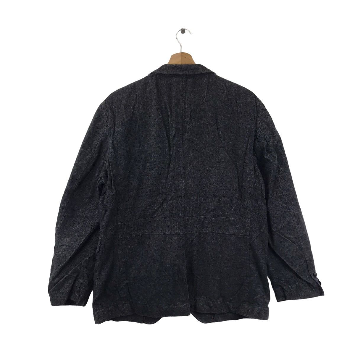 Joseph Abboud JOSEPH ABBOUD COLLECTION Puffer Inside Linen Black Coat Size US M / EU 48-50 / 2 - 8 Thumbnail