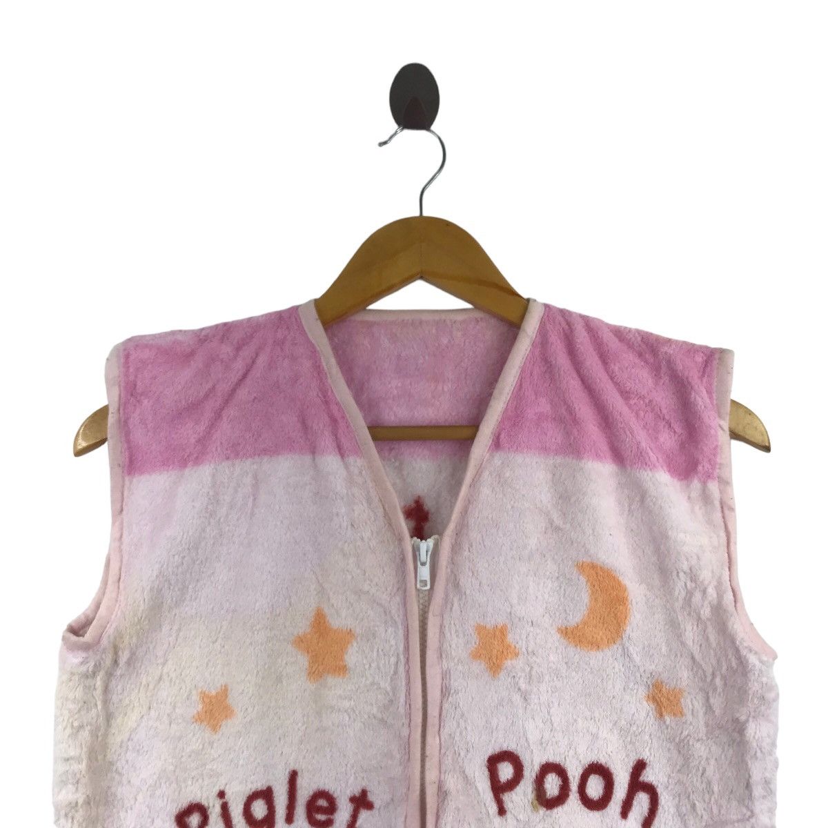 Disney PIGLET POOH DISNEY Cartoon Animation Sherpa Vest Long Wear Size US XS / EU 42 / 0 - 2 Thumbnail