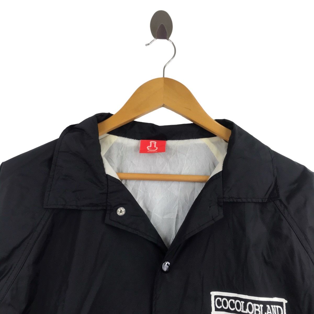 Vintage SCREWBONG COCOLOBLAND Black Windbreaker Coach Jacket Varsity Size US M / EU 48-50 / 2 - 4 Thumbnail