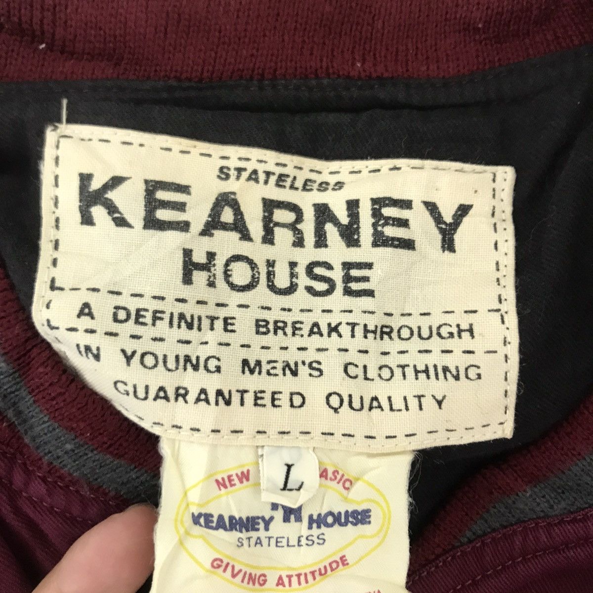 Vintage Vintage KEARNEY HOUSE Button Up Maroon Coach Jacket Size US L / EU 52-54 / 3 - 5 Thumbnail