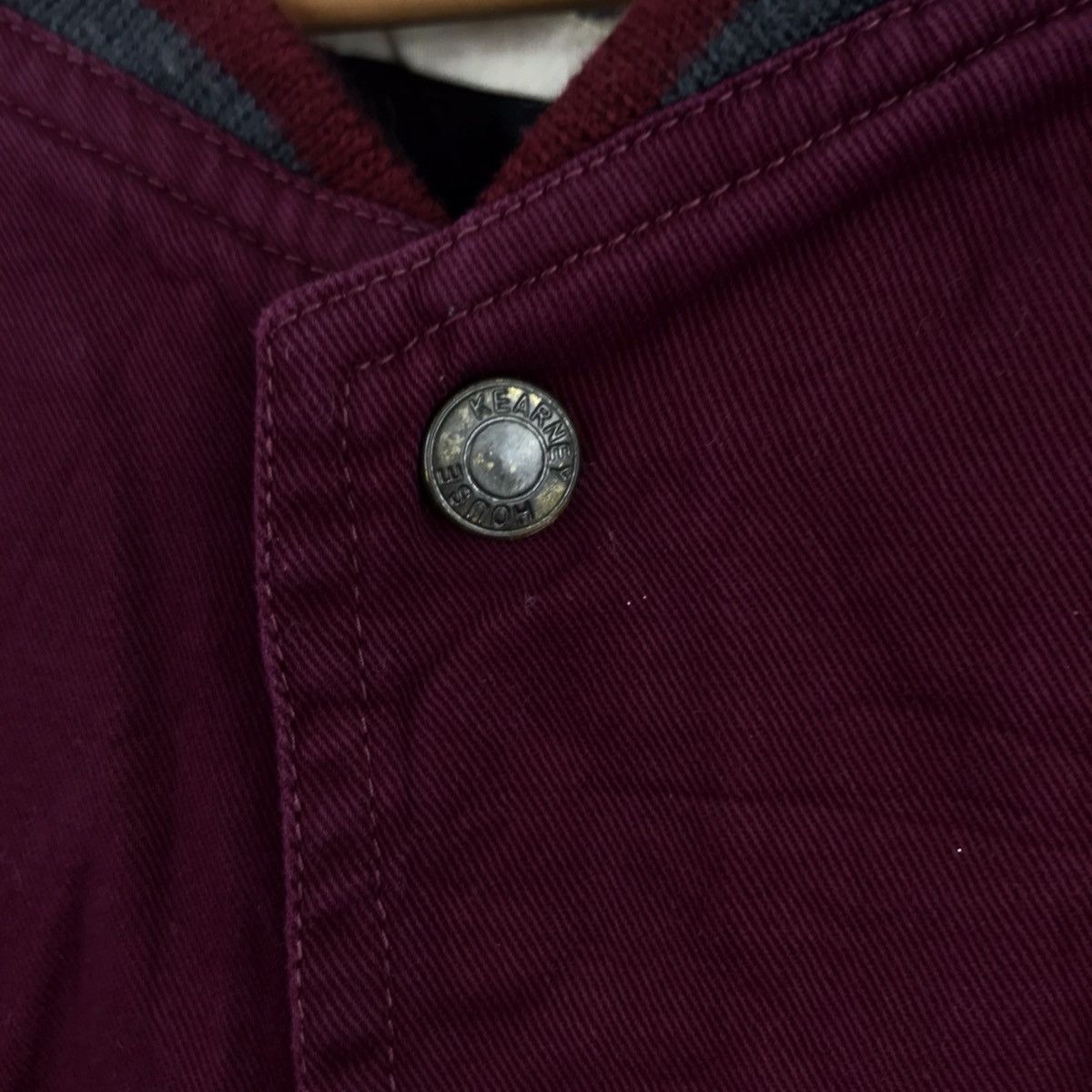Vintage Vintage KEARNEY HOUSE Button Up Maroon Coach Jacket Size US L / EU 52-54 / 3 - 3 Thumbnail