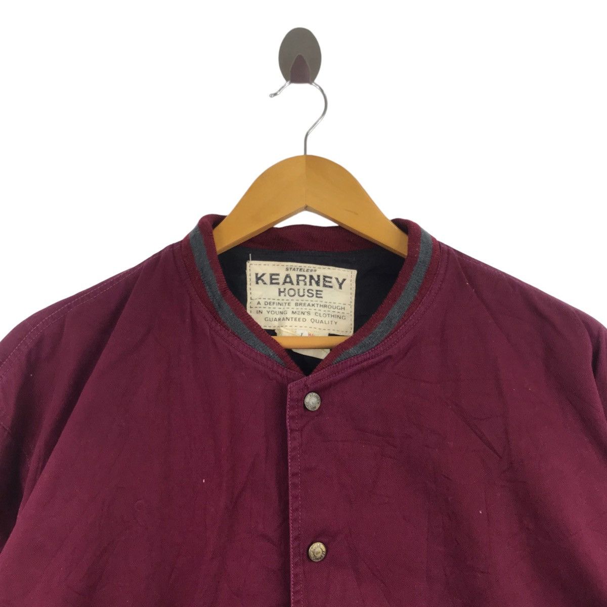 Vintage Vintage KEARNEY HOUSE Button Up Maroon Coach Jacket Size US L / EU 52-54 / 3 - 2 Thumbnail