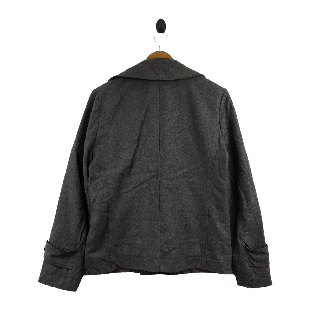 Japanese Brand SEMANTIC DESIGN Japanese Brand Grey Wool Duffle Jacket Coat Size US L / EU 52-54 / 3 - 9 Thumbnail