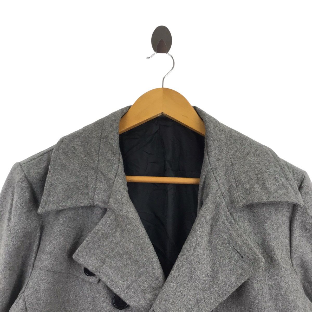 Japanese Brand SEMANTIC DESIGN Japanese Brand Grey Wool Duffle Jacket Coat Size US L / EU 52-54 / 3 - 2 Thumbnail