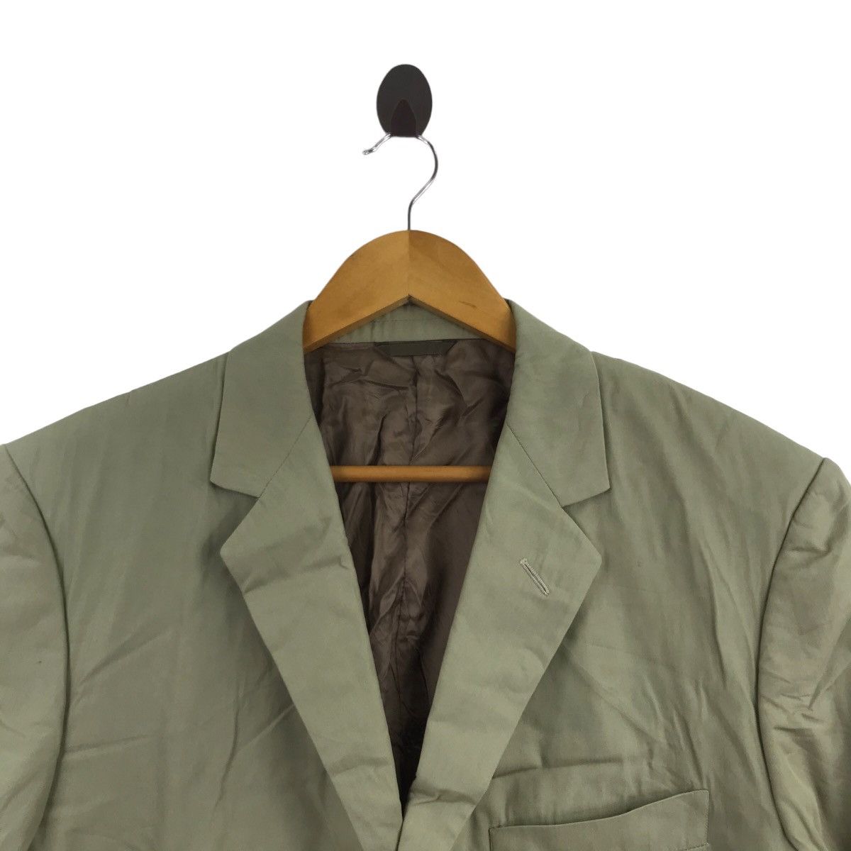 Vintage Vintage ALAN SCOTT Green Plain Blazer Coat Size US M / EU 48-50 / 2 - 2 Thumbnail