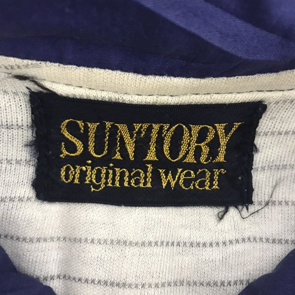 Vintage SUNTORY ORIGINAL WEAR Embroidered Logo Blue Bomber Jacket Size US L / EU 52-54 / 3 - 4 Thumbnail
