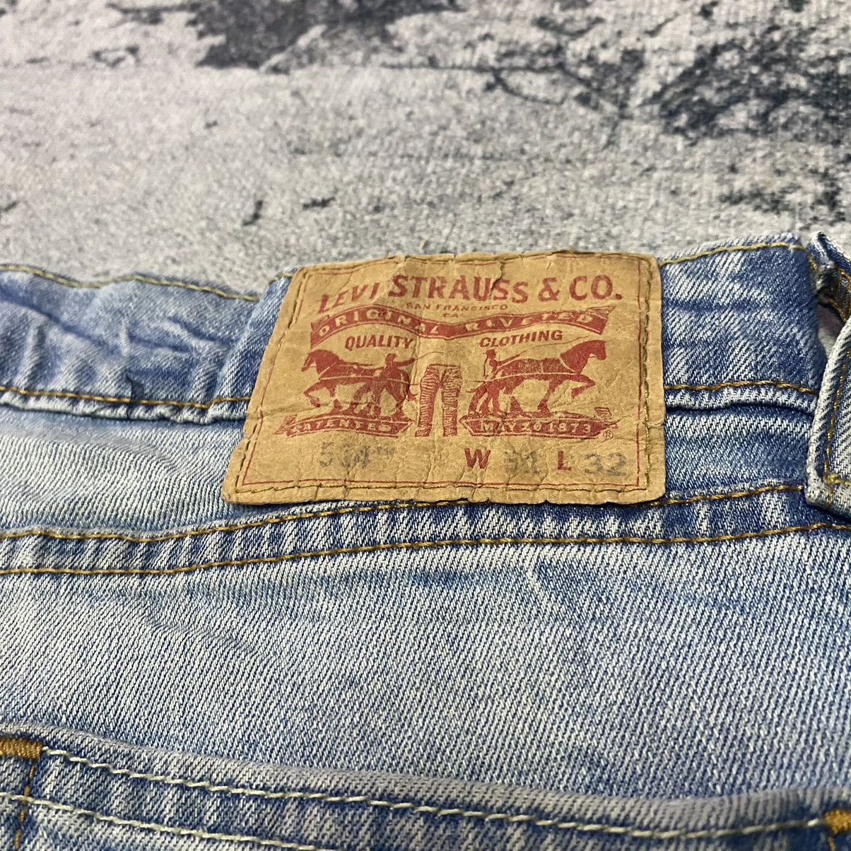 Levi's × Vintage Vintage Levis 514 Elastic Stain Washed Denim Jeans Size US 31 - 11 Thumbnail