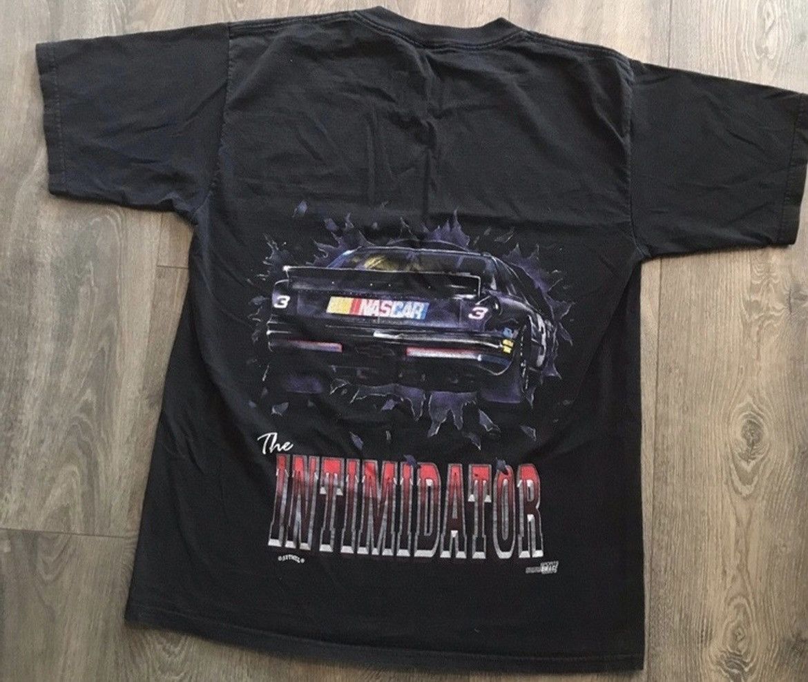 NASCAR × Nutmeg × Vintage SummerSale! VTG Dale Earnhardt The Intimidator Big Print Tee Size US L / EU 52-54 / 3 - 2 Thumbnail