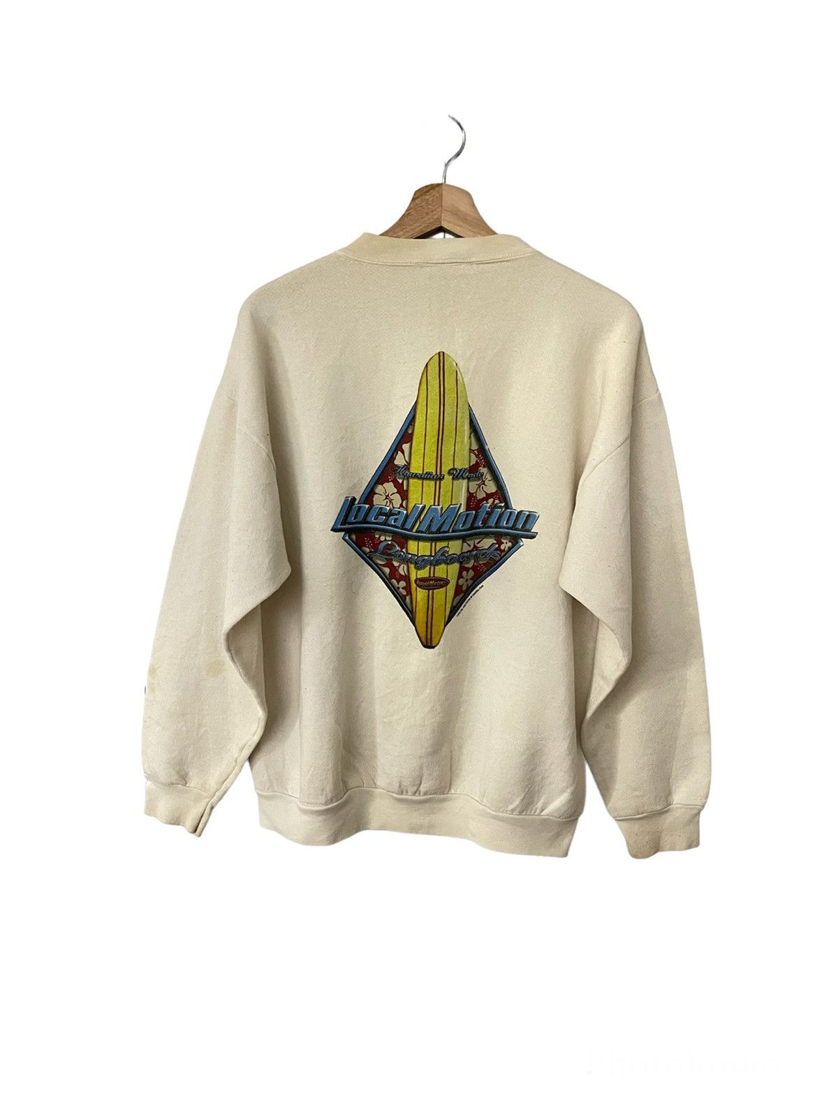 Vintage Vintage Hawaiian Long Board Big Logo Sweatshirt Size US M / EU 48-50 / 2 - 1 Thumbnail