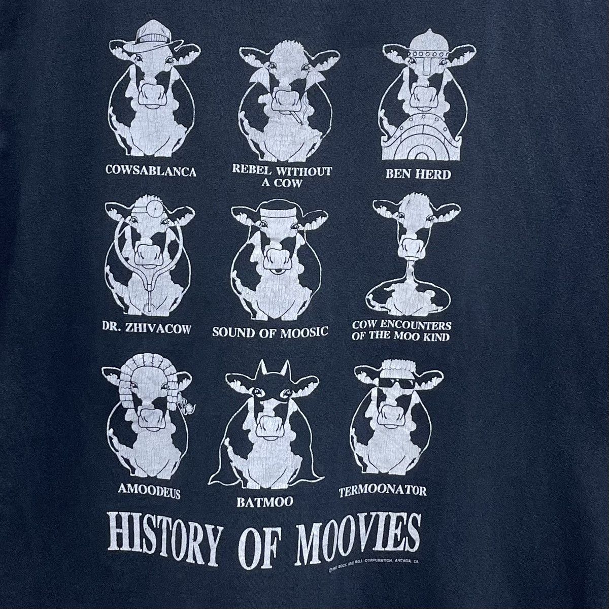 Vintage Vintage 90s History Of Moovies Comboy Movie Shirt Xlarge Size US XL / EU 56 / 4 - 2 Thumbnail