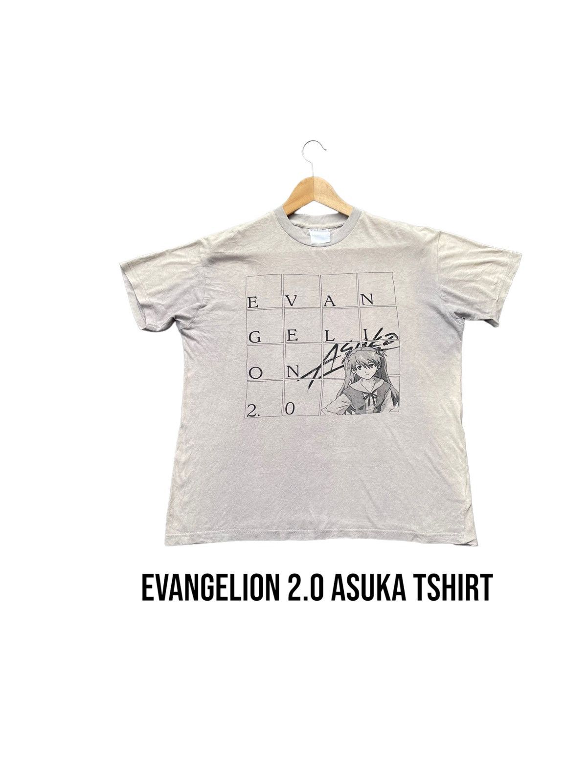 Anime Evangelion 2.0 Asuka Sun Faded Wash Tshirt Size US M / EU 48-50 / 2 - 1 Thumbnail