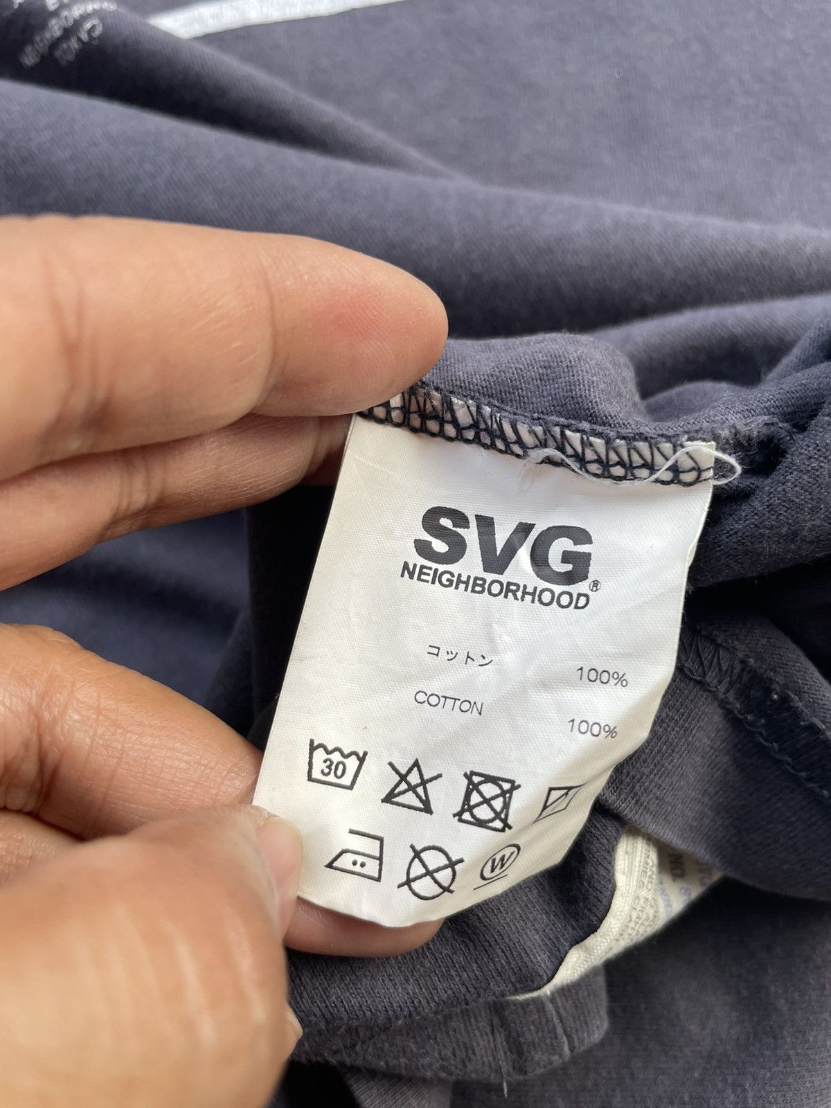 If Six Was Nine × Neighborhood SVG Archives by Neighborhood Faded Wash Tshirt Size US L / EU 52-54 / 3 - 8 Thumbnail
