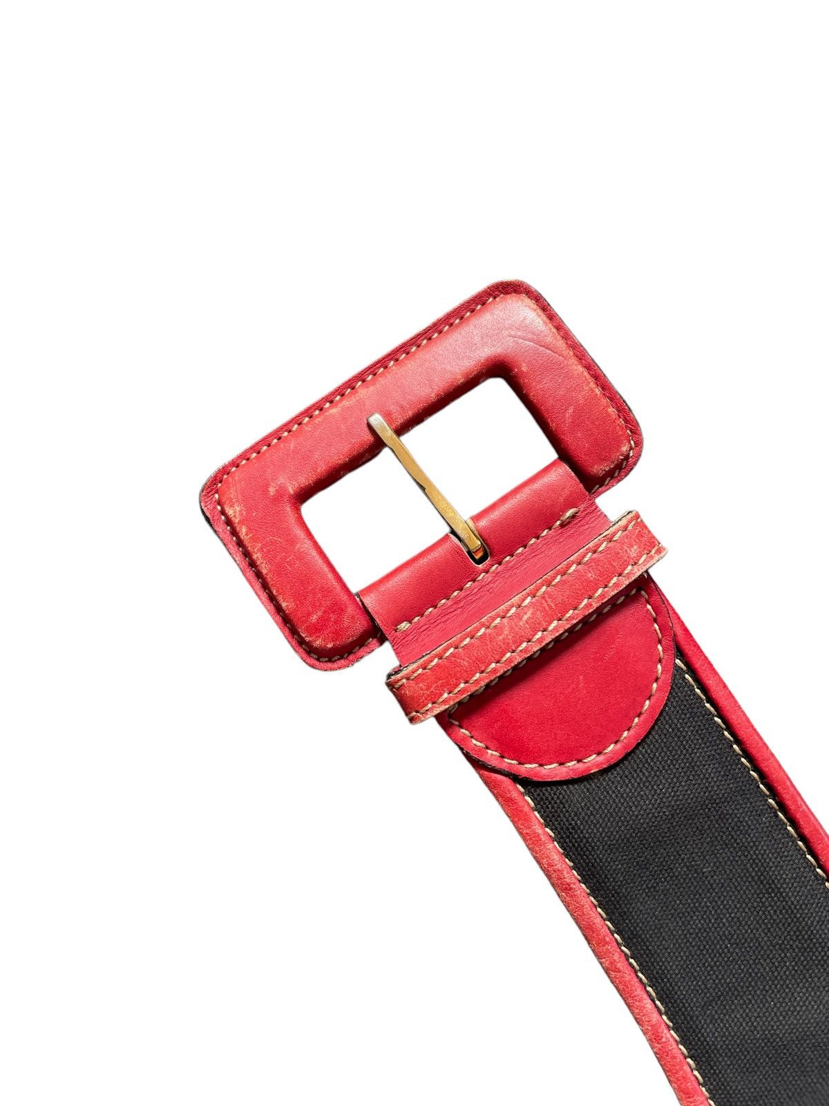 Vintage Moschino Redwall Leather Belt