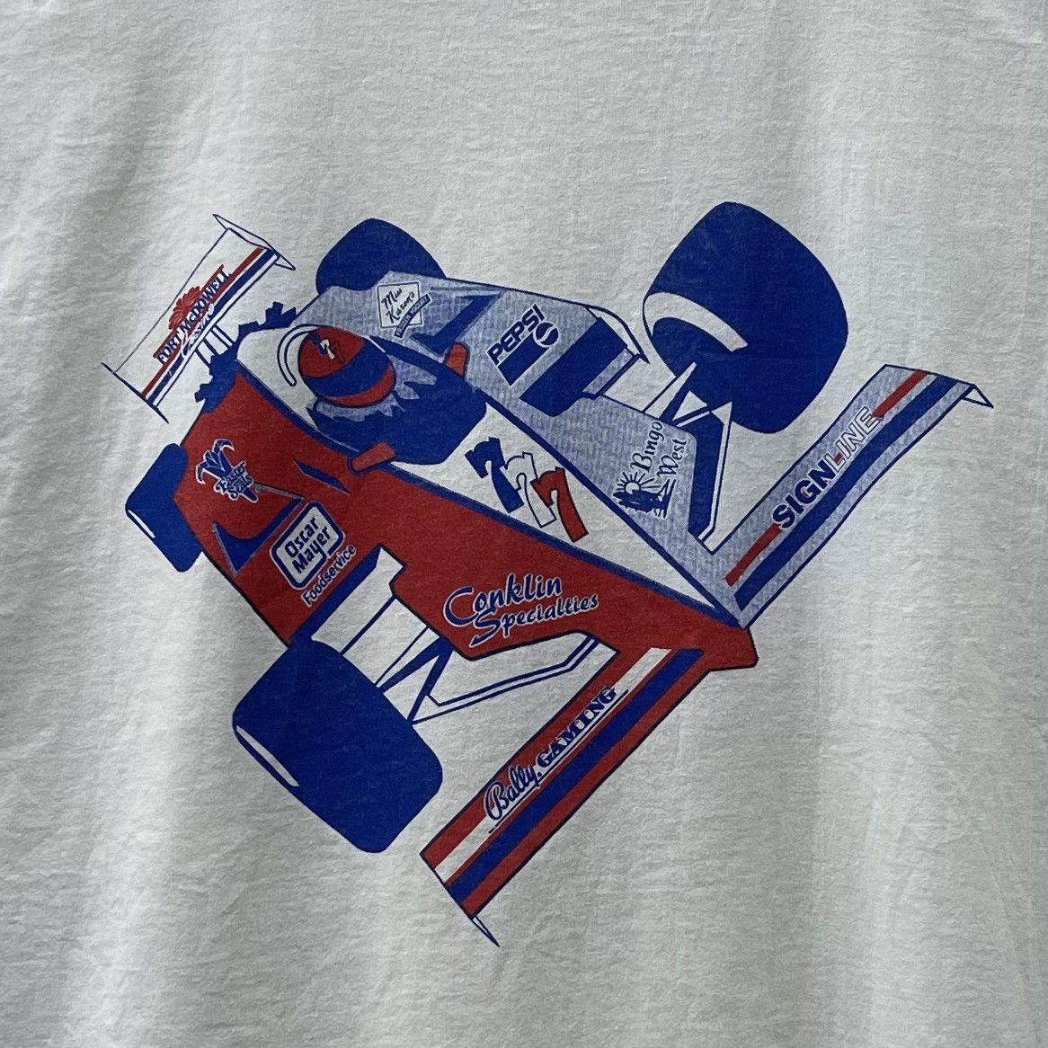 Vintage 90s The Fort Racing Team Formula One T-Shirt