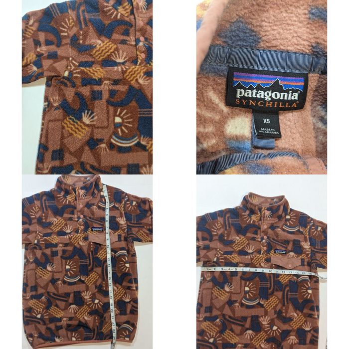 Patagonia Aztec Snap T Synchilla Fleece Pullover XS 