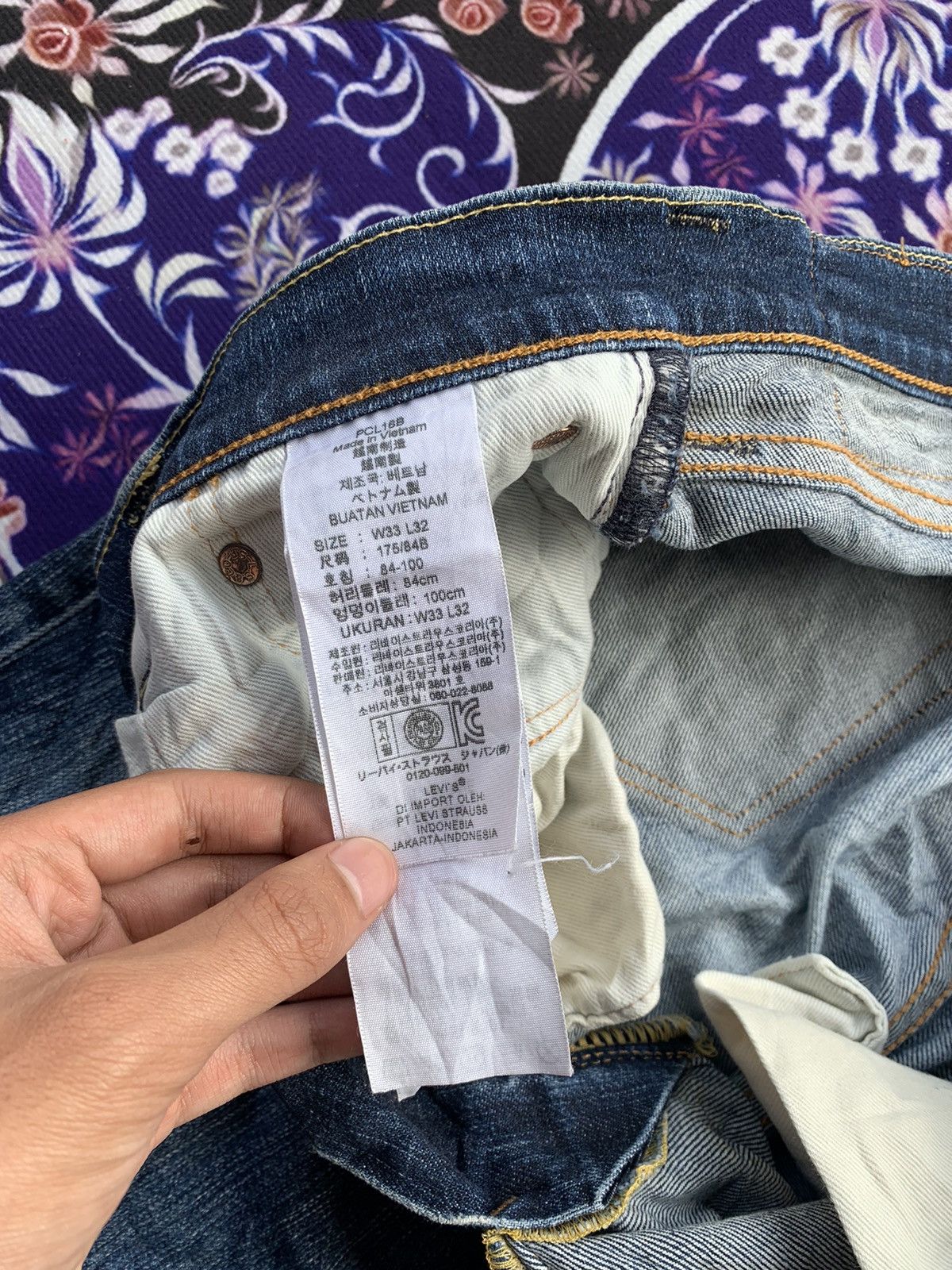 Levi's Levis 511 Faded Wash Denim Size US 34 / EU 50 - 7 Thumbnail