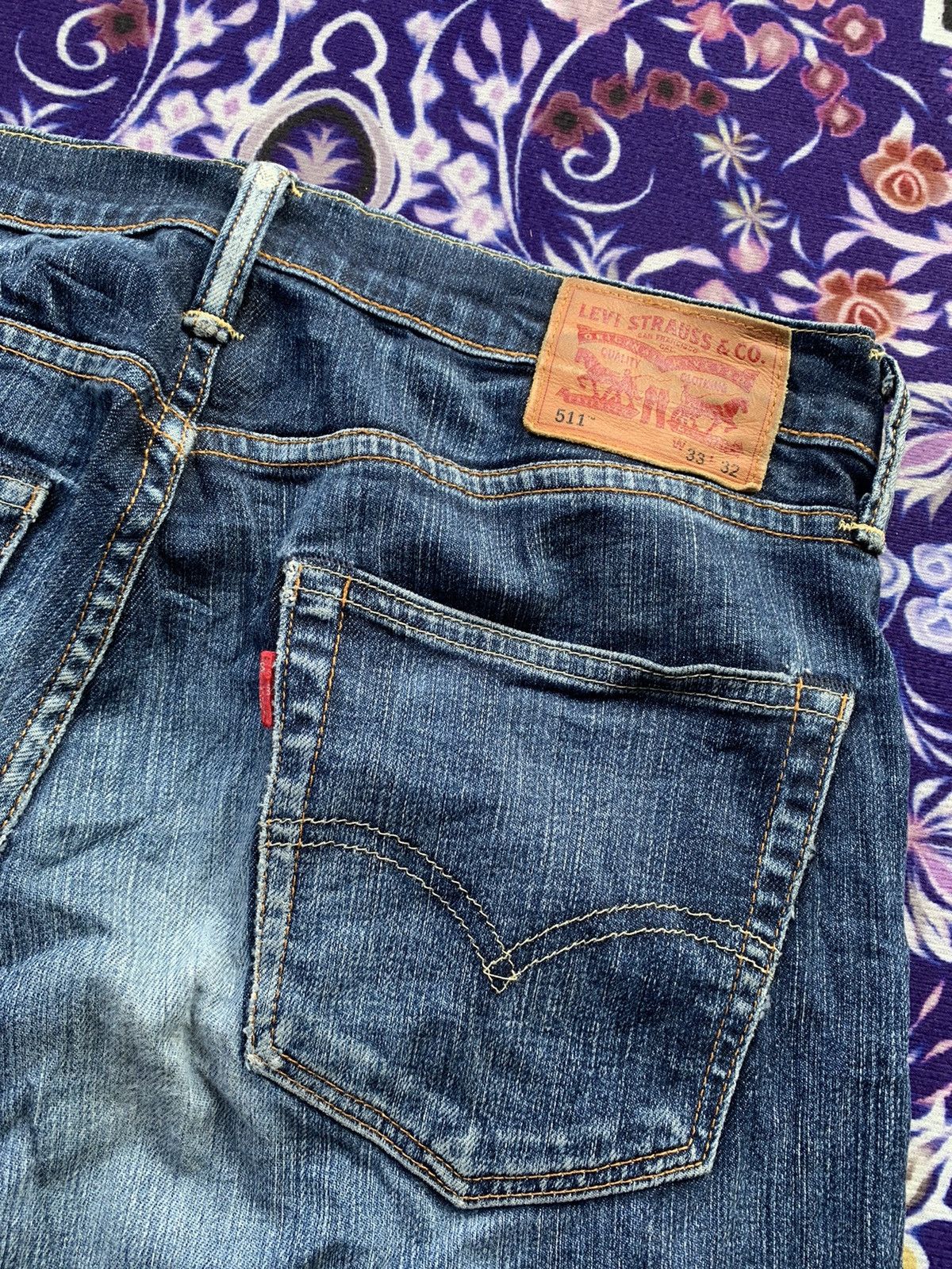 Levi's Levis 511 Faded Wash Denim Size US 34 / EU 50 - 11 Thumbnail