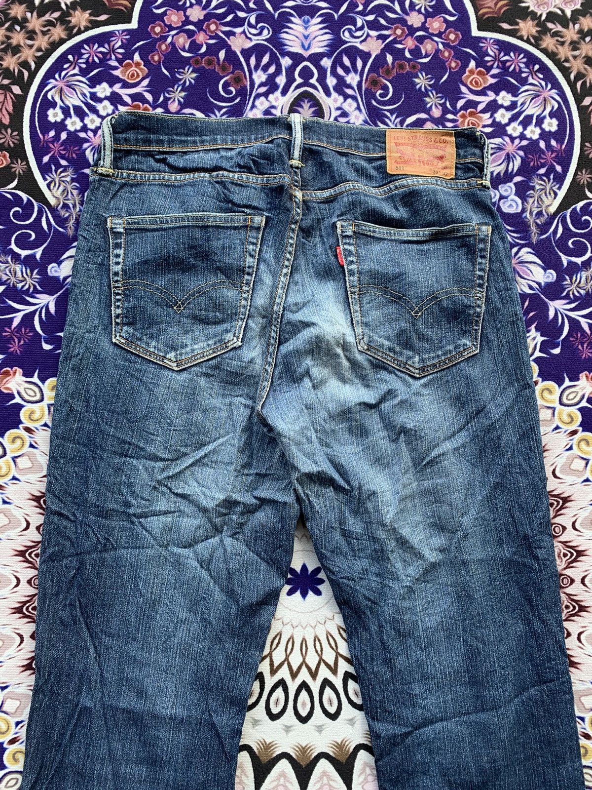 Levi's Levis 511 Faded Wash Denim Size US 34 / EU 50 - 10 Thumbnail