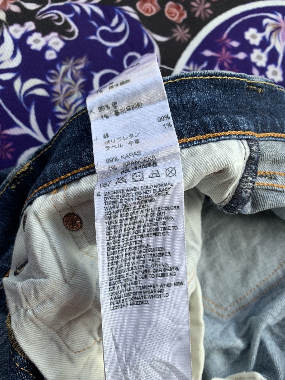 Levi's Levis 511 Faded Wash Denim Size US 34 / EU 50 - 8 Thumbnail