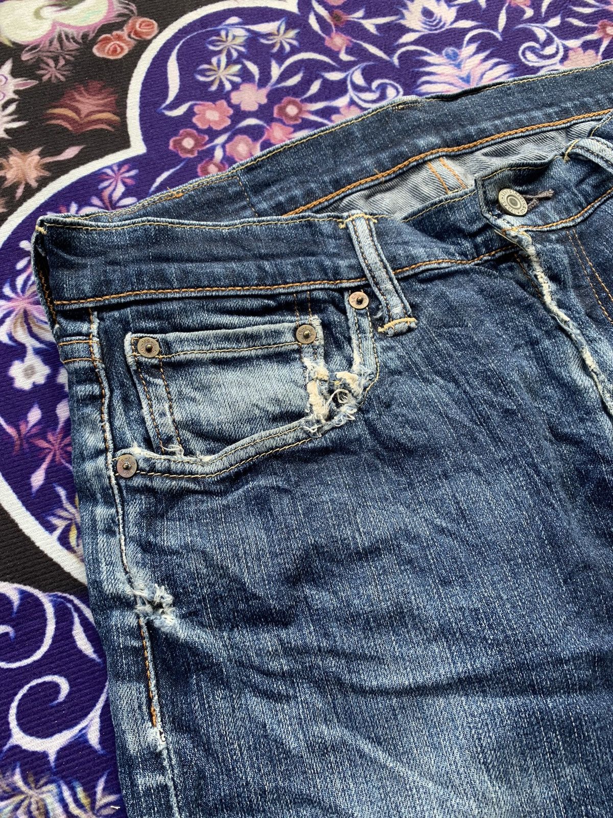 Levi's Levis 511 Faded Wash Denim Size US 34 / EU 50 - 5 Thumbnail