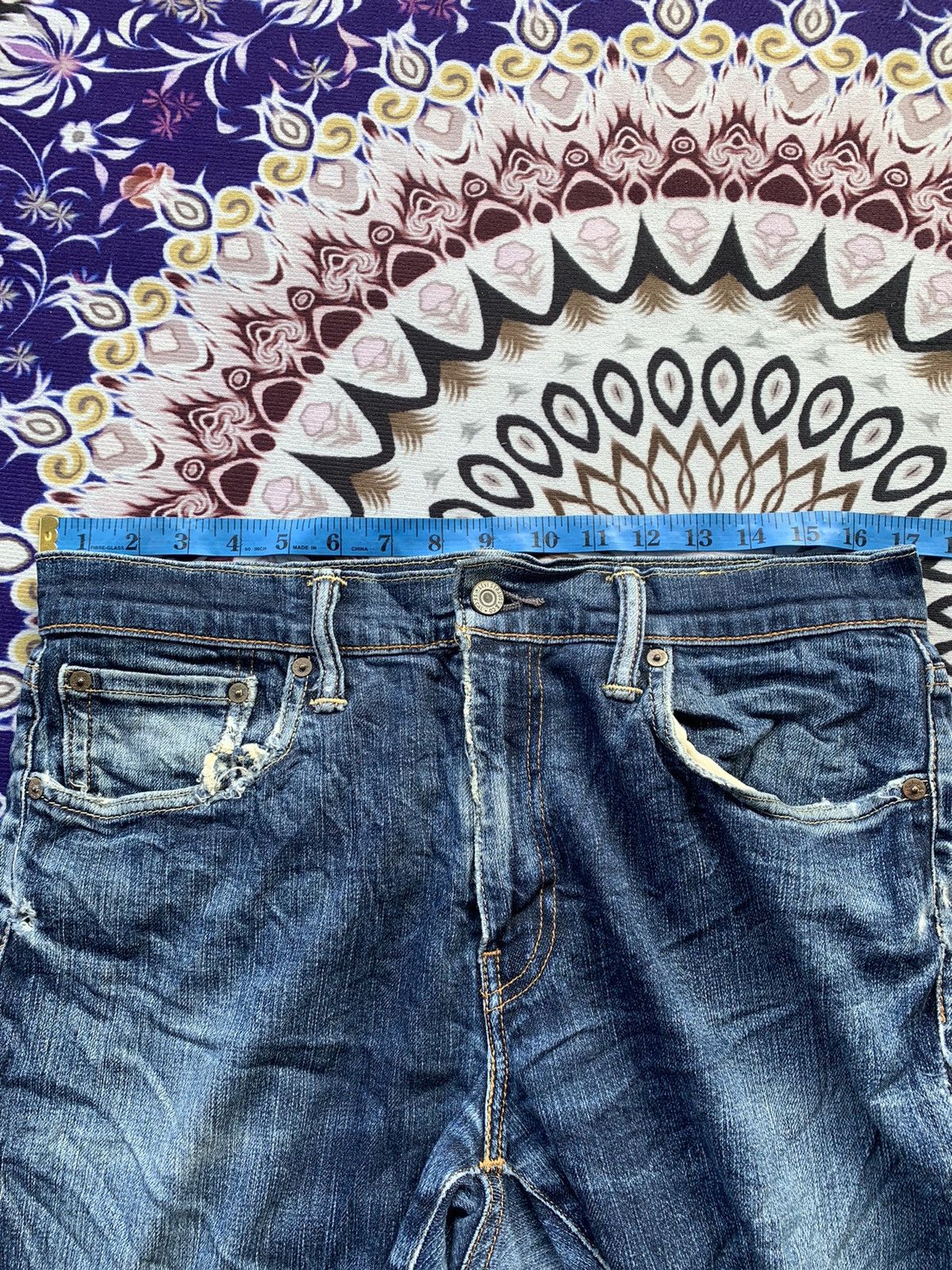 Levi's Levis 511 Faded Wash Denim Size US 34 / EU 50 - 2 Thumbnail