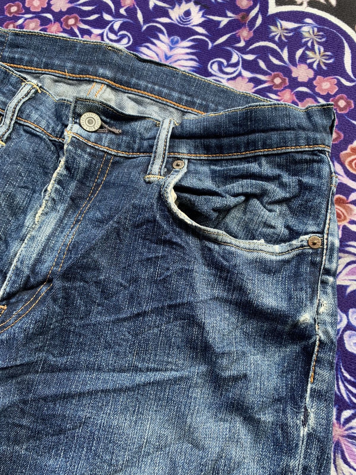 Levi's Levis 511 Faded Wash Denim Size US 34 / EU 50 - 4 Thumbnail