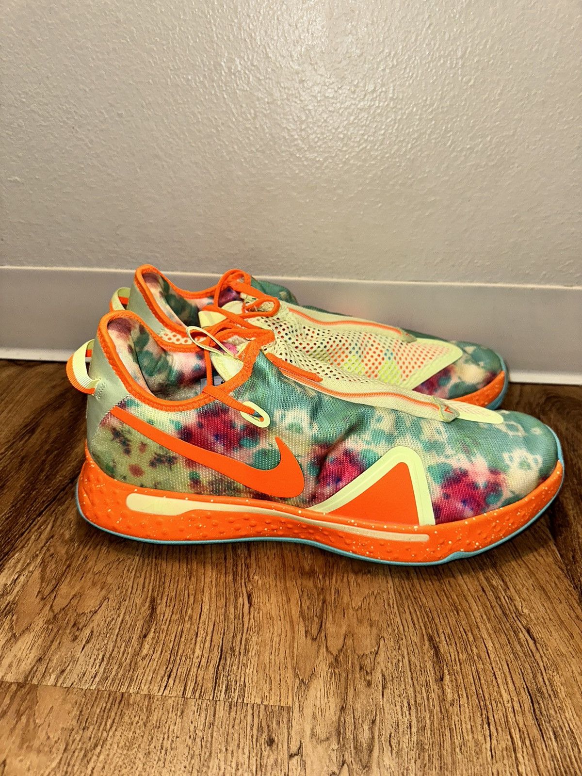 Orange Pg4 2020 2020 Gatorade X Nike PG IV White Volt Orange Paul