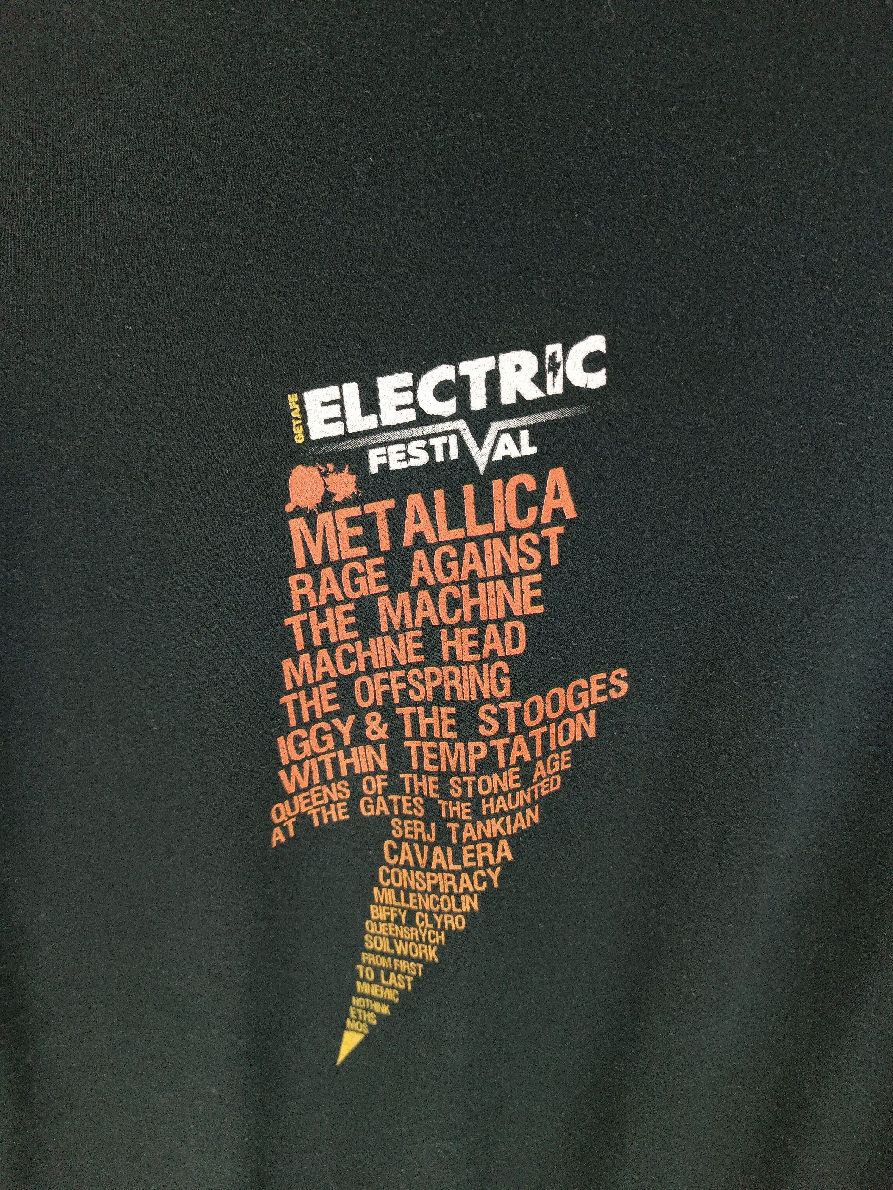 Band Tees VINTAGE '08 ELECTRIC FESTIVAL (metalicca offspring rage) Size US L / EU 52-54 / 3 - 9 Thumbnail