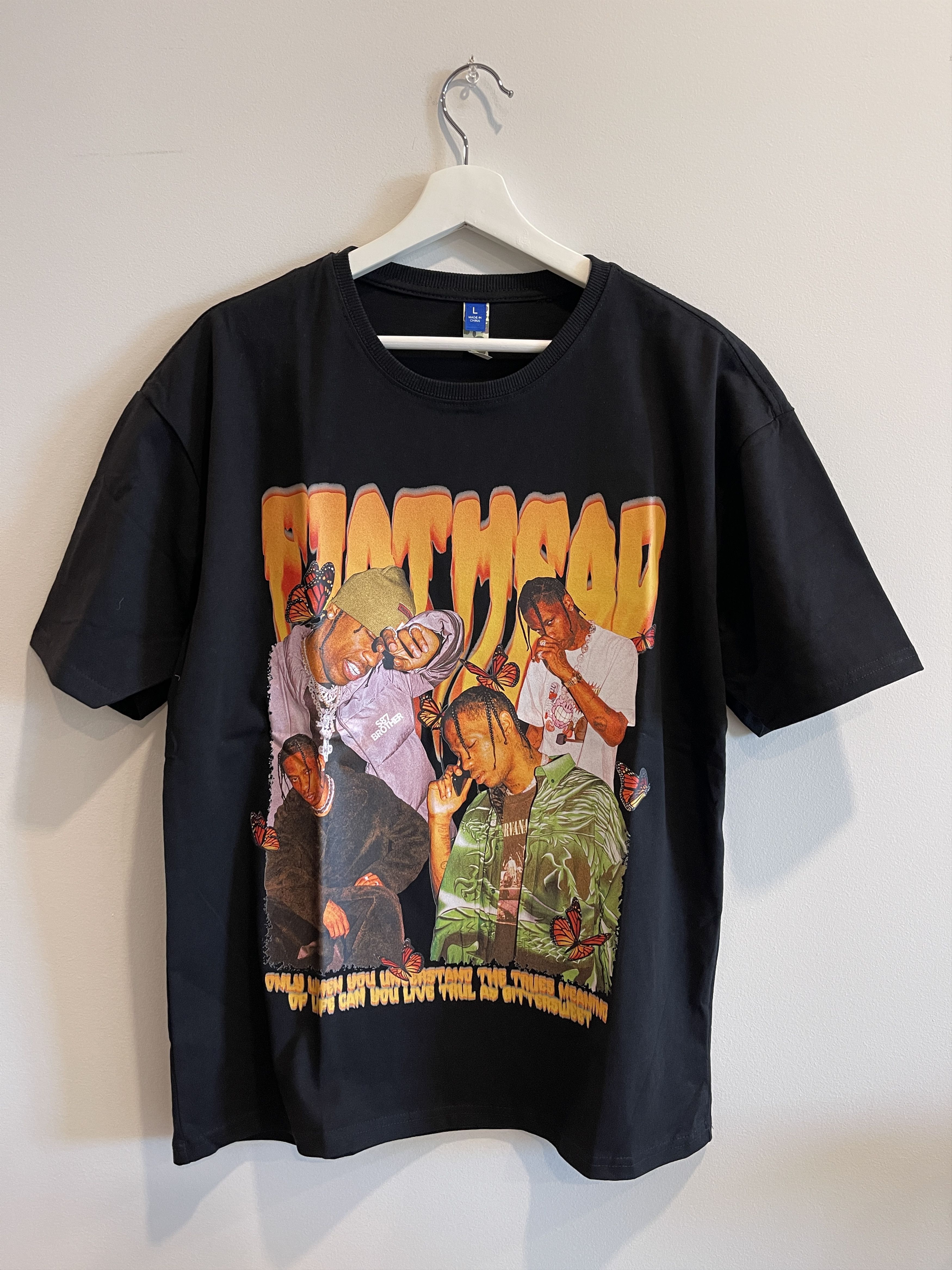 Japanese Brand × Rap Tees STEAL! Travis Scott La Flame Tee Size US L / EU 52-54 / 3 - 1 Thumbnail
