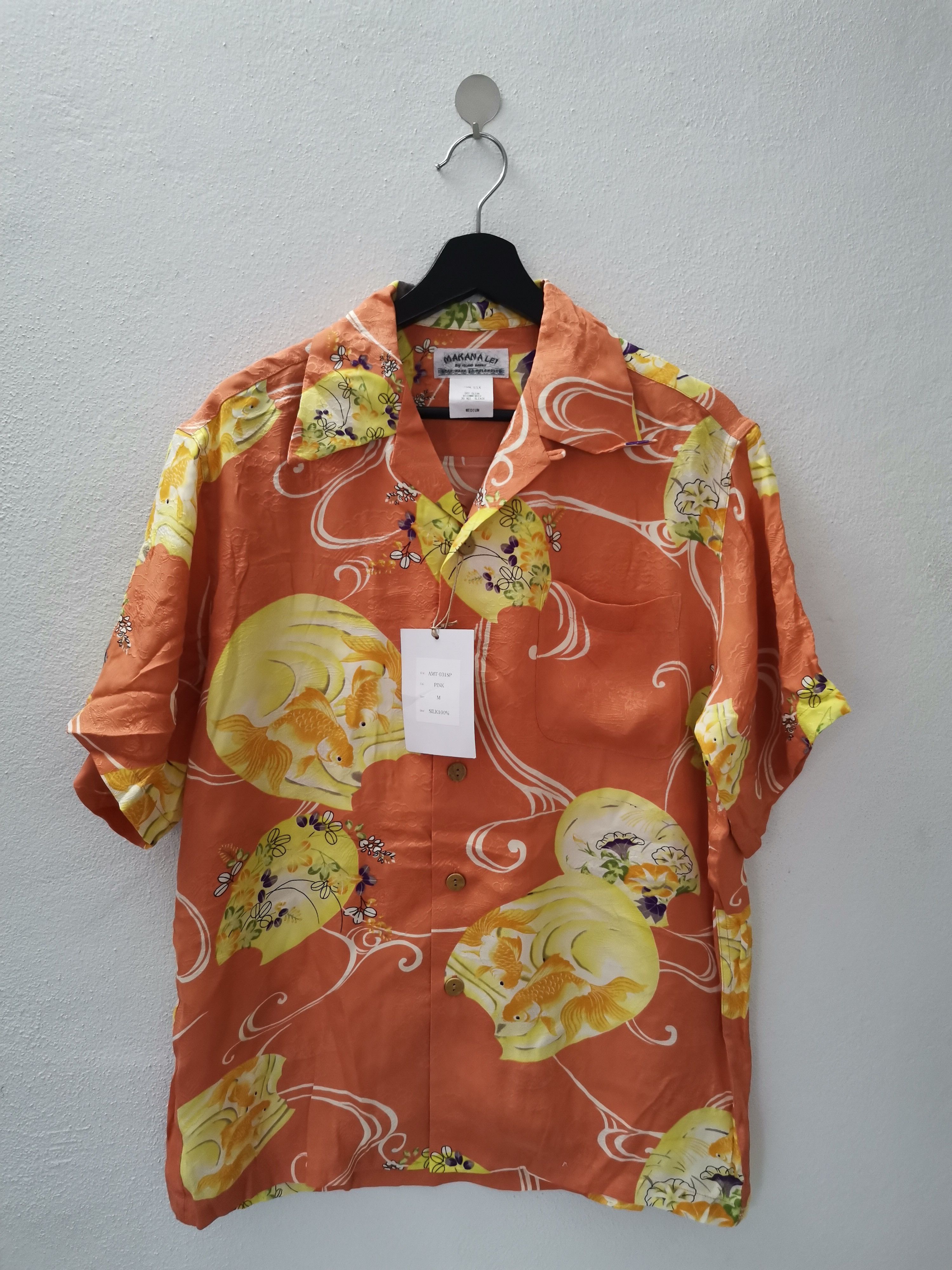 Sun Surf Japanese Motif Goldfish Hawaiian Nylon Button Up Shirt Size US M / EU 48-50 / 2 - 1 Thumbnail