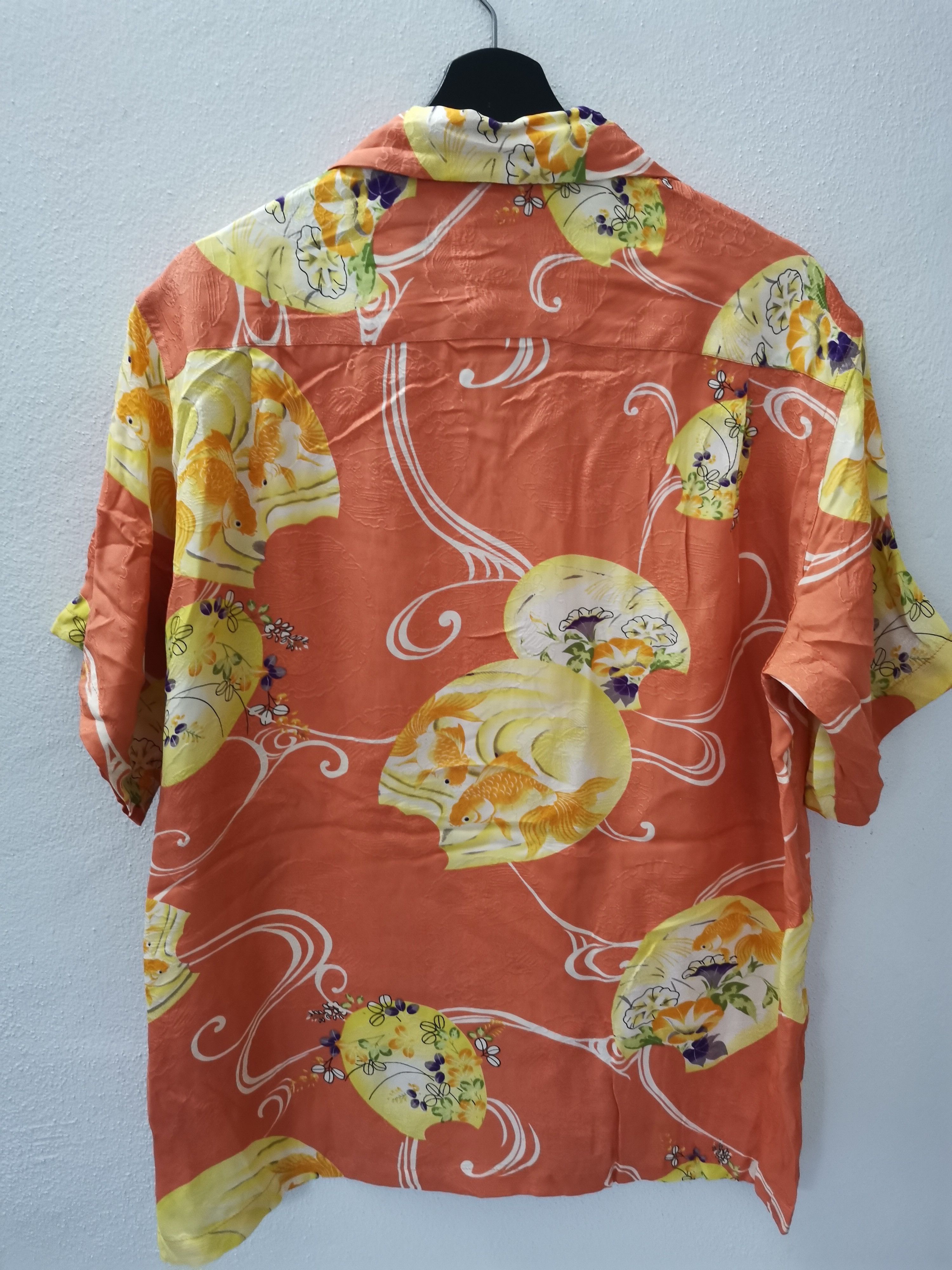 Sun Surf Japanese Motif Goldfish Hawaiian Nylon Button Up Shirt Size US M / EU 48-50 / 2 - 2 Thumbnail