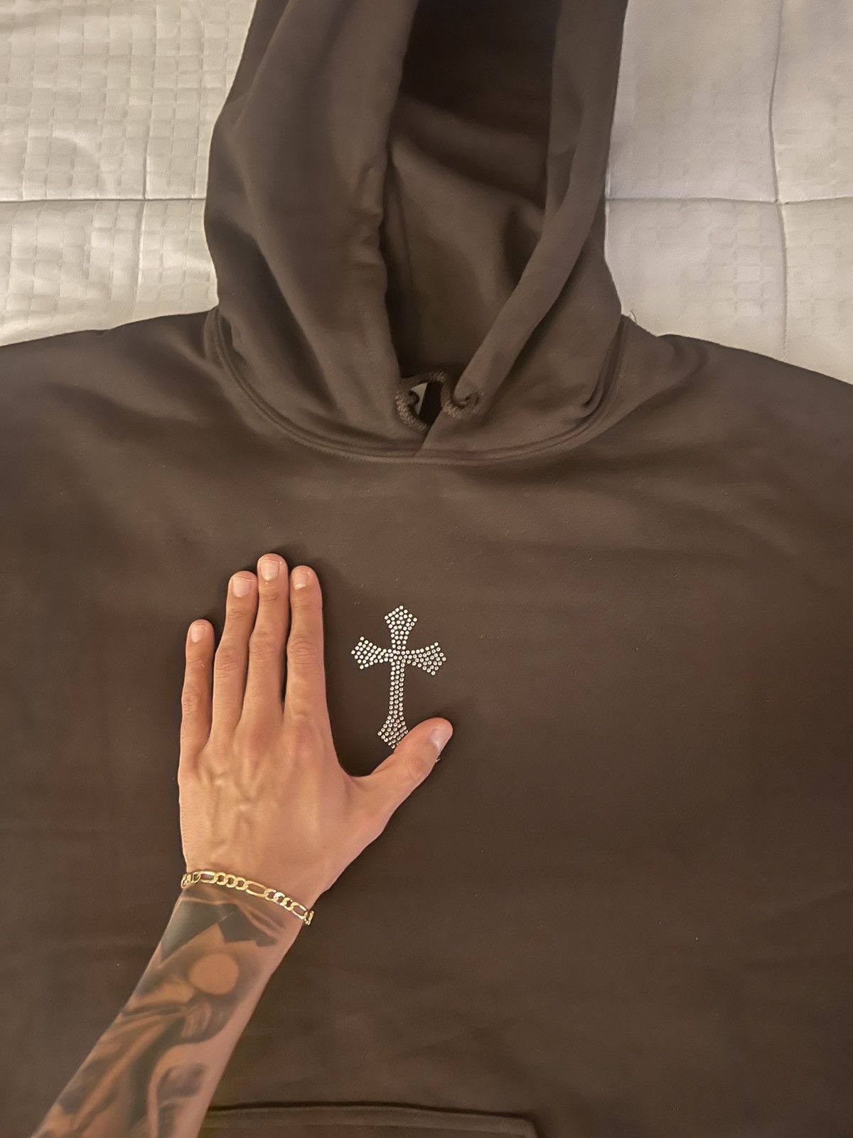 Other Rhinestones Cross Vintage Hoodie Size US XL / EU 56 / 4 - 5 Thumbnail