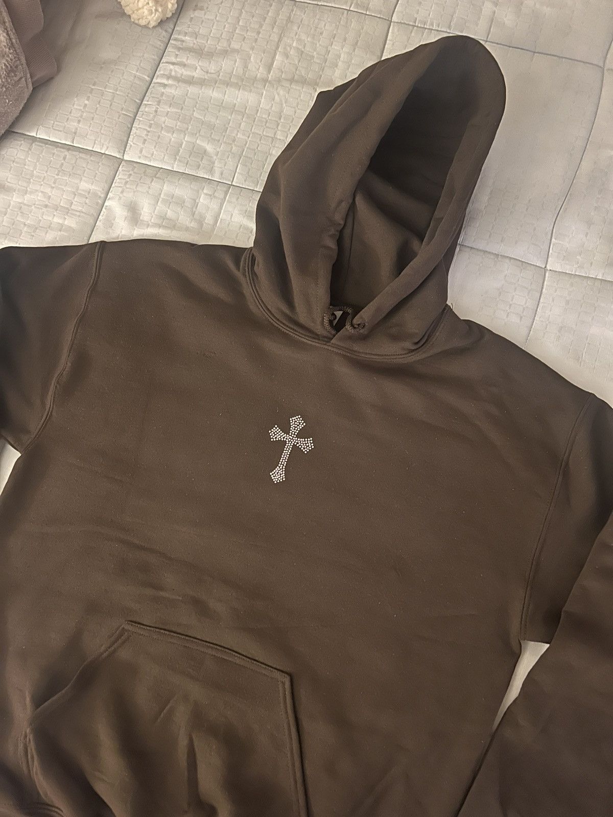 Other Rhinestones Cross Vintage Hoodie Size US XL / EU 56 / 4 - 7 Thumbnail
