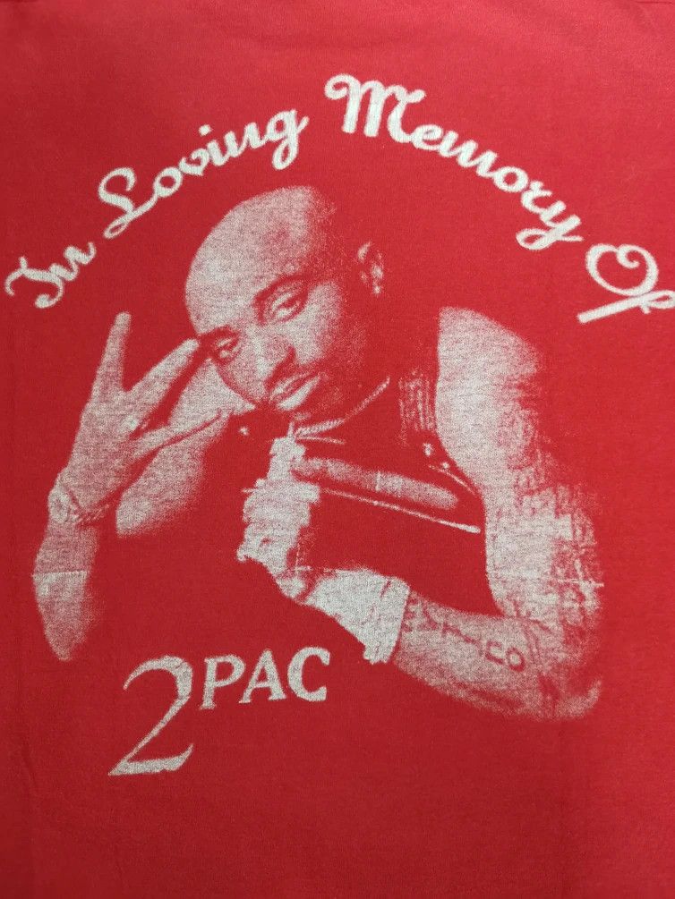 Rap Tees Vintage 90's 2pac Tupac Shakur Memory Rap Tee P. Daddy Janet Size US XXL / EU 58 / 5 - 2 Thumbnail