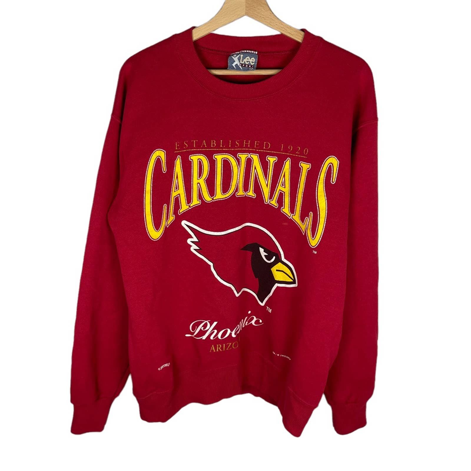 Printify Arizona Cardinals Retro NFL Crewneck Sweatshirt L / Red