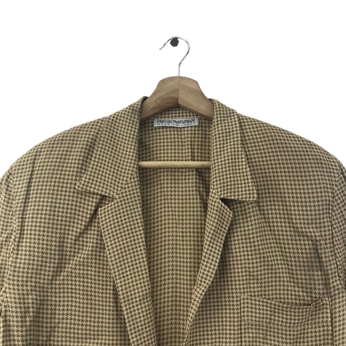 Emporio Armani EMPORIO ARMANI Italian Brand Check Coat Size US L / EU 52-54 / 3 - 2 Thumbnail