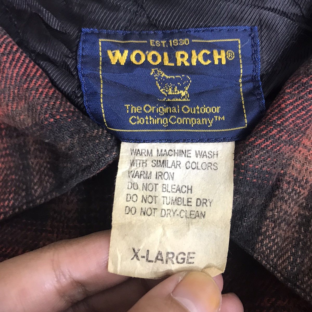 Woolrich Woolen Mills Vintage WOOLRICH USA Check Wool Red Jacket Size US XL / EU 56 / 4 - 3 Thumbnail