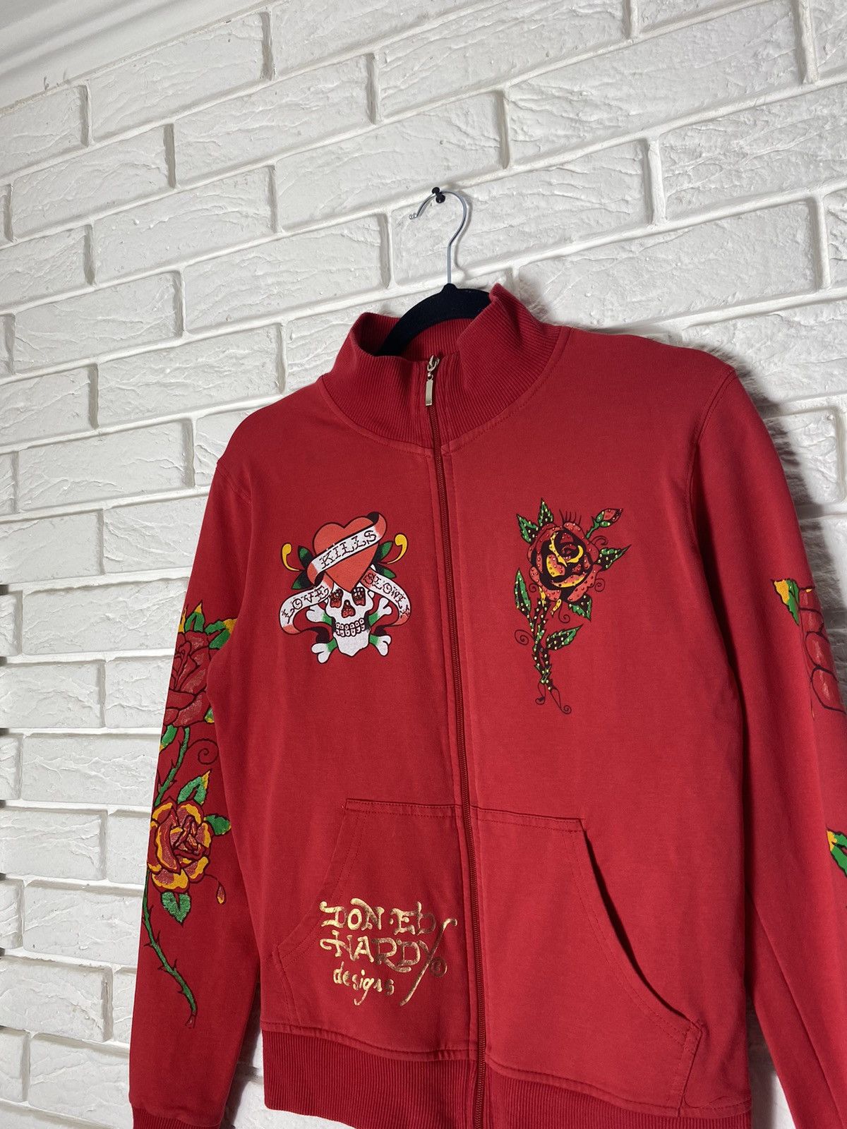 Christian Audigier × Ed Hardy × Vintage Vintage Ed Hardy Zip up Size US S / EU 44-46 / 1 - 2 Thumbnail