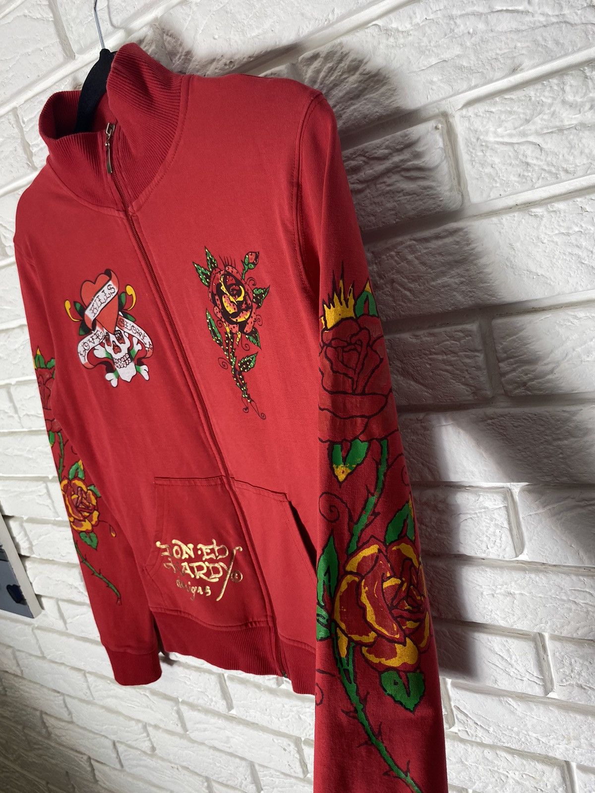 Christian Audigier × Ed Hardy × Vintage Vintage Ed Hardy Zip up Size US S / EU 44-46 / 1 - 3 Thumbnail