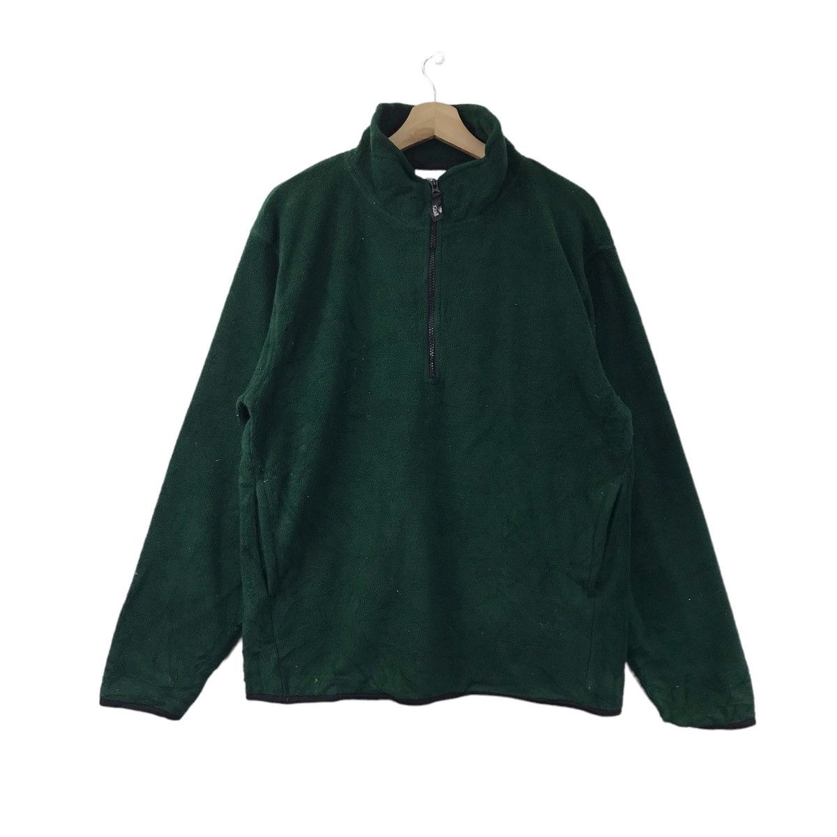 Vintage JAGUAR CLUB Green Half Zipper Sherpa Fleece Bomber Size US M / EU 48-50 / 2 - 1 Thumbnail