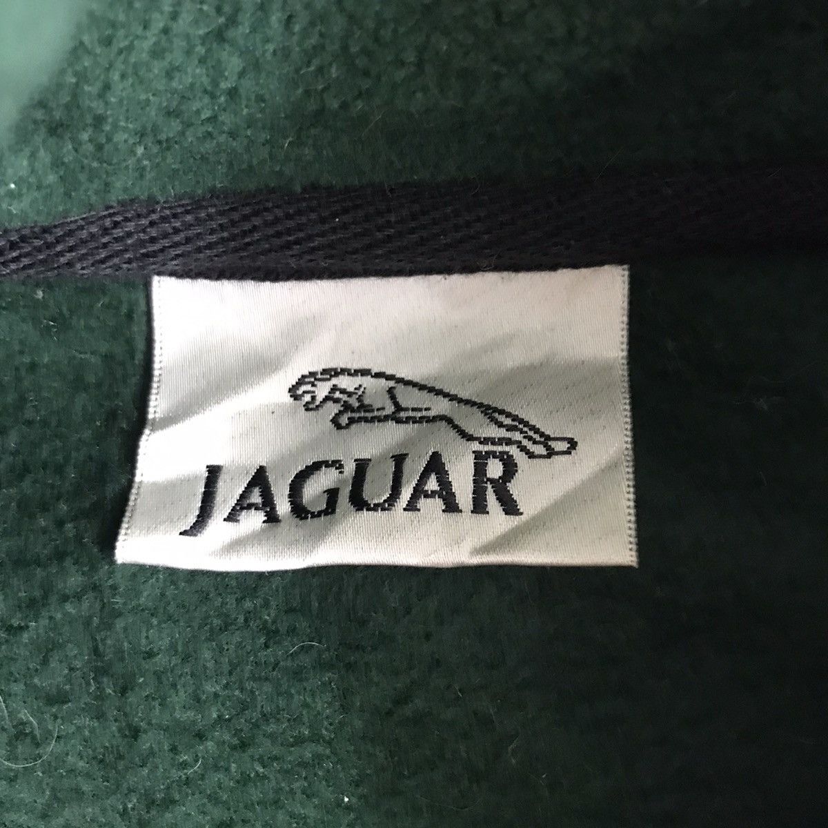 Vintage JAGUAR CLUB Green Half Zipper Sherpa Fleece Bomber Size US M / EU 48-50 / 2 - 4 Thumbnail