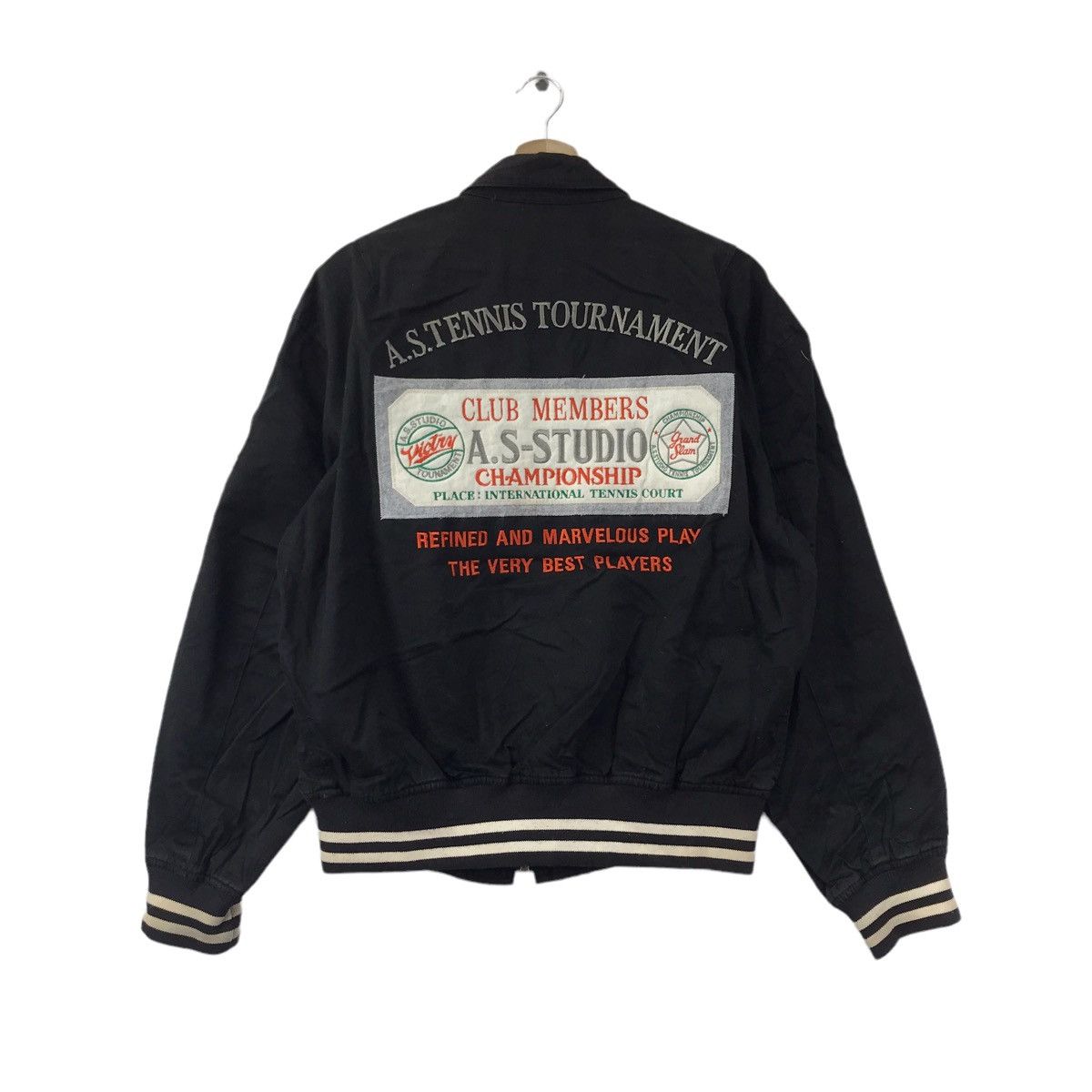 Vintage A.S - STUDIO TENNIS Tournament Check Tartan Bomber Jacket Size US L / EU 52-54 / 3 - 1 Thumbnail