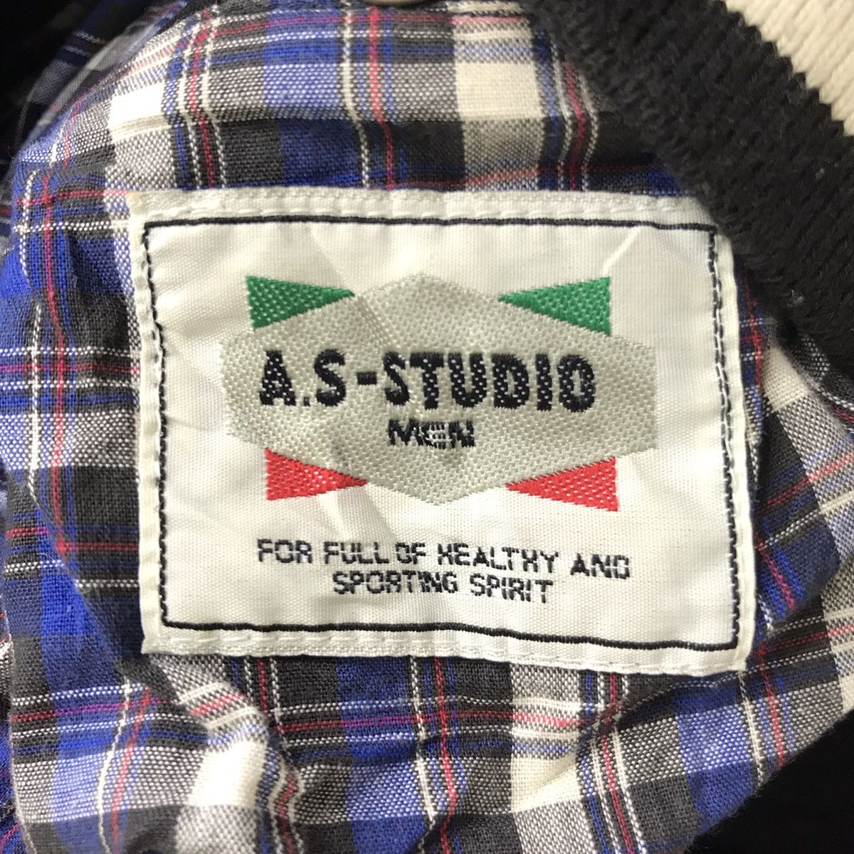 Vintage A.S - STUDIO TENNIS Tournament Check Tartan Bomber Jacket Size US L / EU 52-54 / 3 - 6 Thumbnail