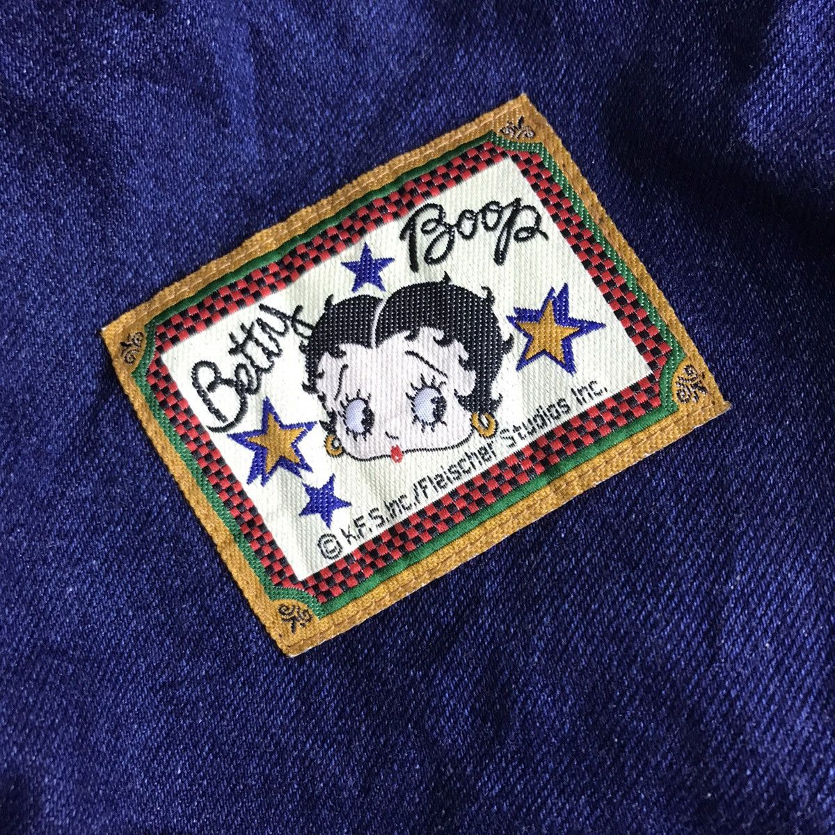 Vintage BETTY BOOP Cartoon Fleischer Studios Inc. Denim Jacket Size US L / EU 52-54 / 3 - 6 Thumbnail