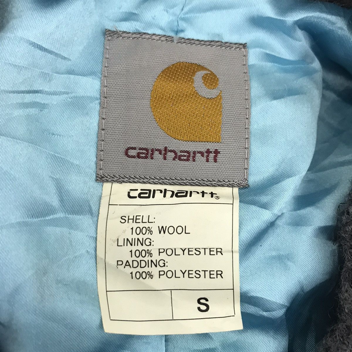 Carhartt Vintage CARHARTT Grey Wool Coat Jacket Size US S / EU 44-46 / 1 - 5 Thumbnail