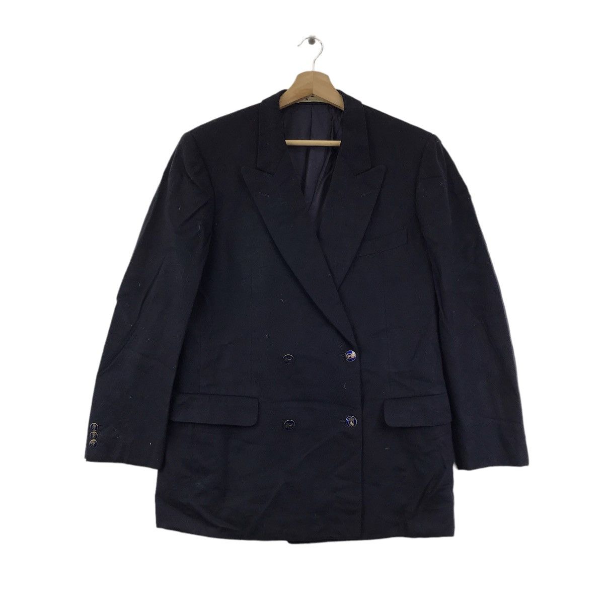 Aquascutum AQUASCUTUM British Brand Plain Blazer Coat Jacket Size US M / EU 48-50 / 2 - 1 Thumbnail