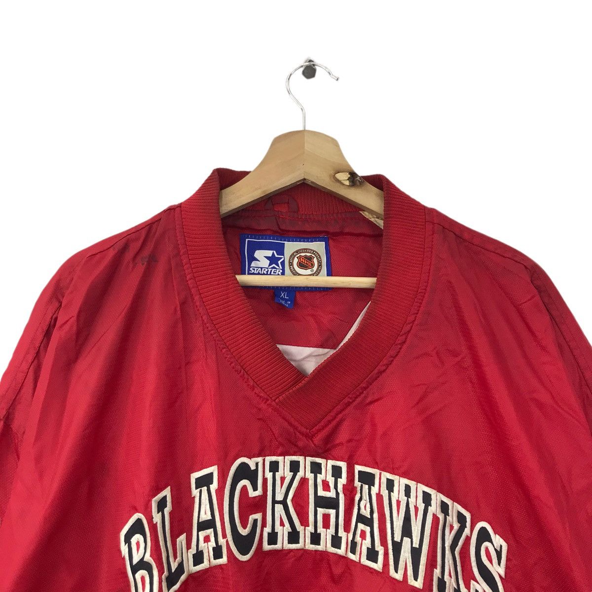 Starter Vintage BLACKHAWKS STARTER USA Oversize Sweatshirt Size US XL / EU 56 / 4 - 2 Thumbnail